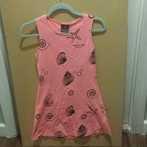 Cute, casual, By The Sea style, pink dress